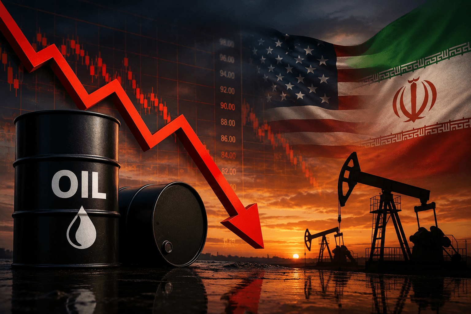 نرخی نەوت لە بازاڕەکانی جیهان بە رێژەی زیاتر لە 5% دابەزی