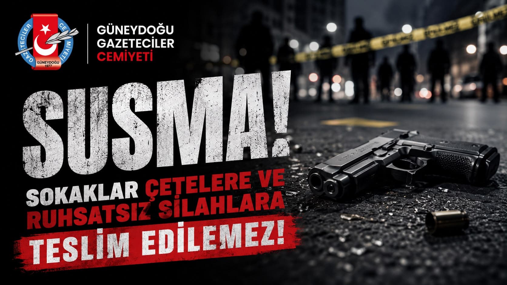 GGC’den silahlı saldırılara tepki: Sokaklar çetelere teslim edilemez