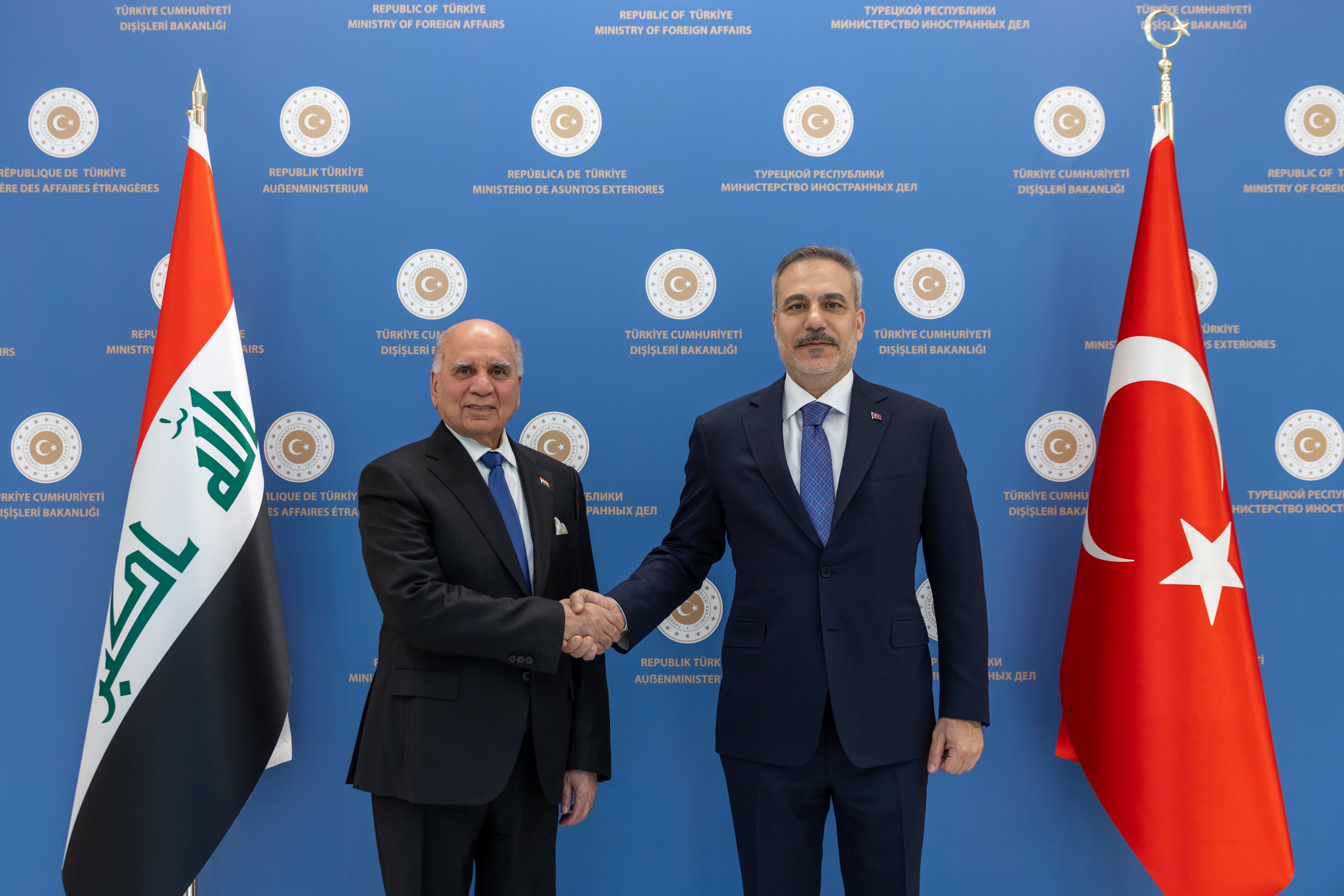 Dışişleri Bakanı Fidan, Irak Dışişleri Bakanı Hüseyin ile Ankara'da görüştü