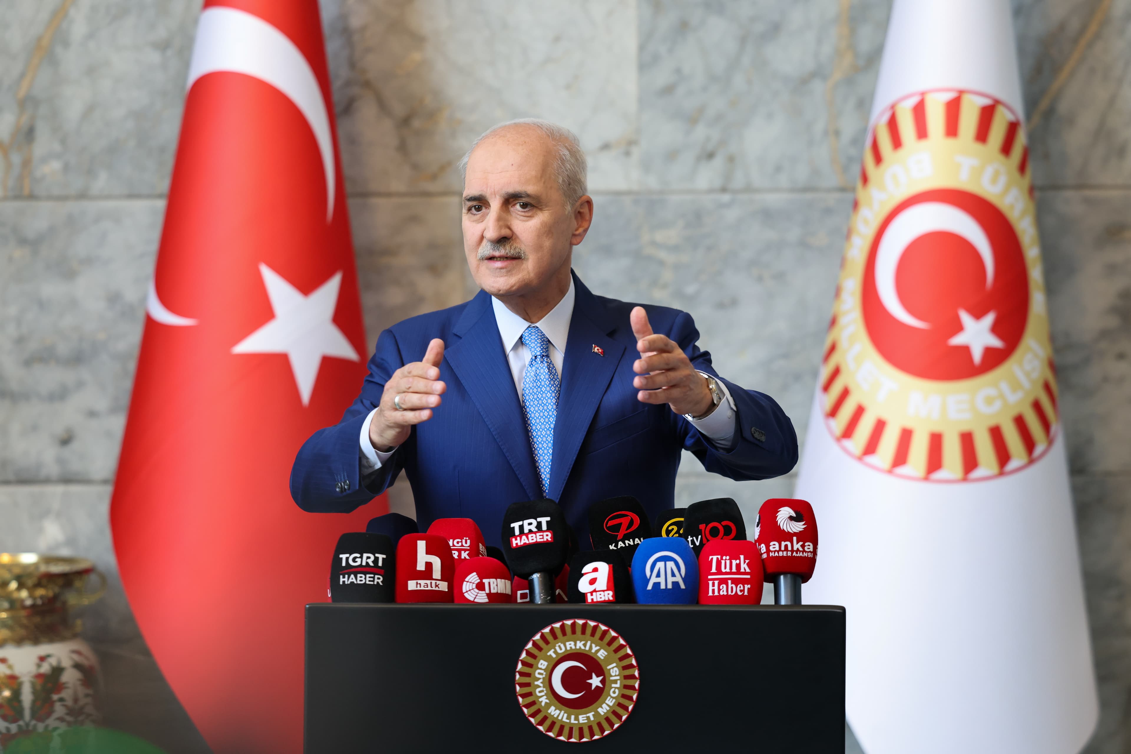 Kurtulmuş: Çerçeve yasa teklifi gelecek hafta partilerin ortak imzasıyla TBMM'ye gelecek