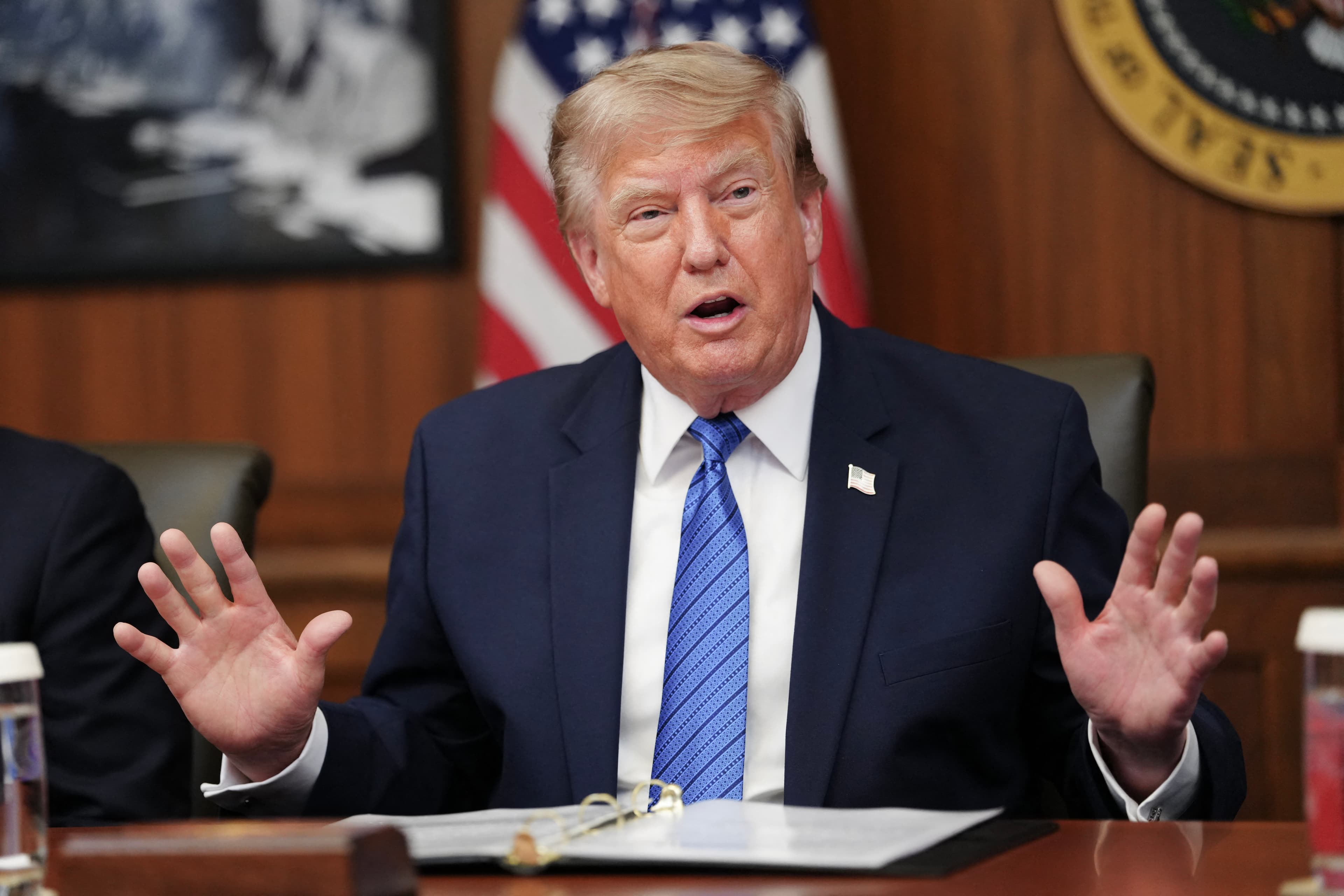 Trump says paused planned attack on Iran to help efforts for a new deal
