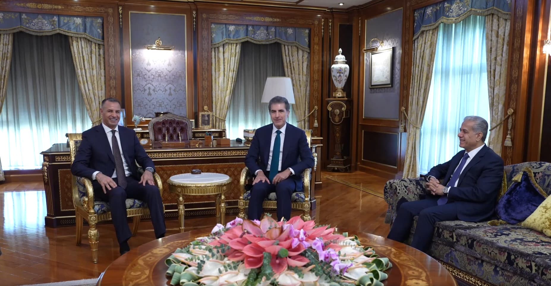Neçirvan Barzani, Irak'ın Madrid Büyükelçisi Şemran'ı kabul etti: İspanya ile ilişkiler güçlendirilecek