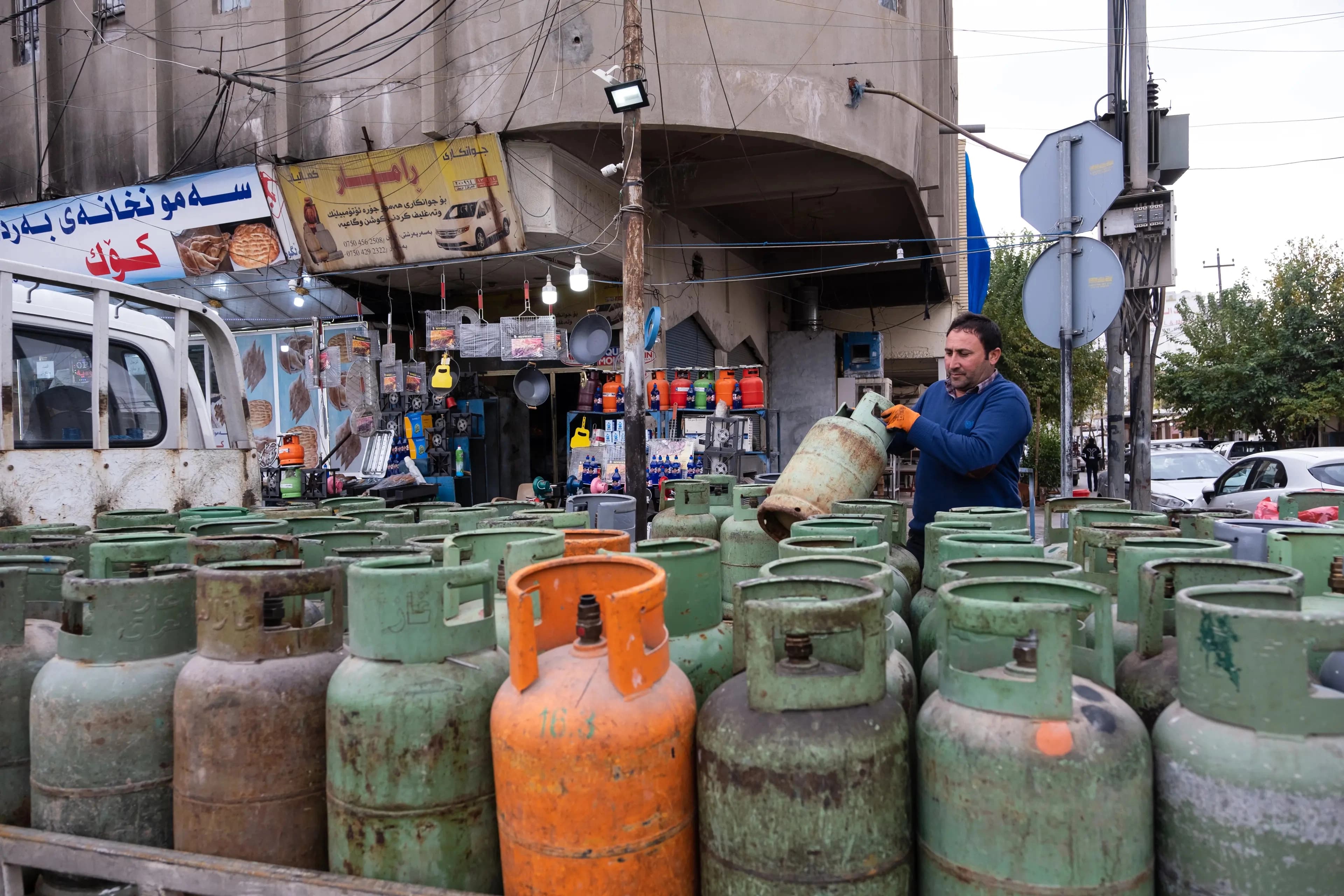 نرخی گازی شل لە هەولێر و دهۆک دابەزی؛ لە سلێمانیش جێگیرە
