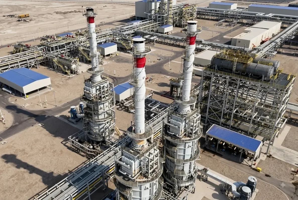 Basra'da dev tesis faaliyete geçti: Günlük 92 milyon fit küp gaz üretilecek