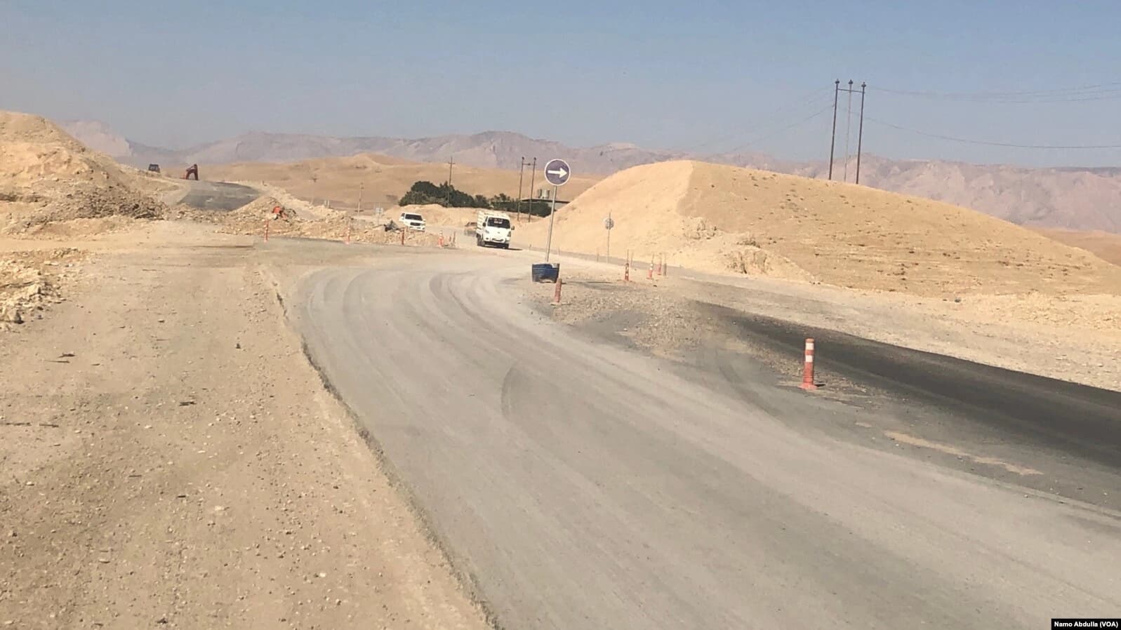 بەشێکی تەواونەکراوی رێگەی کەلار - سلێمانی. وێنەکە بۆ روونکردنەوەی زیاتری هەواڵەکەیە: ئەرشیڤ