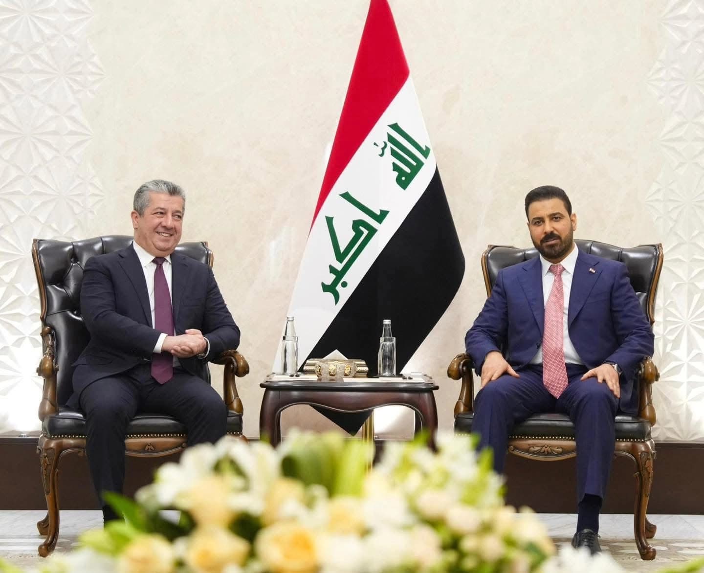 مەسرور بارزانی، سەرۆکوەزیرانی هەرێمی کوردستان و عەلی زەیدی، سەرۆکوەزیرانی عێراق
