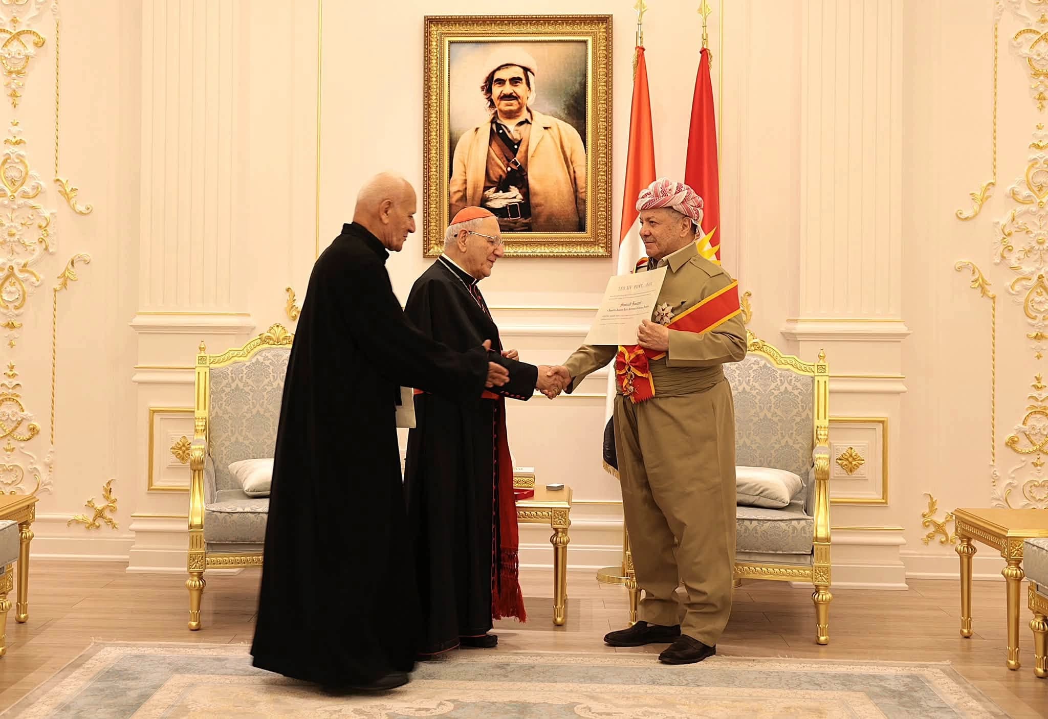 President Masoud Barzani receives Vatican honor for promoting peace