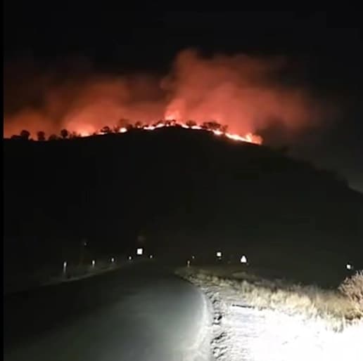 ئاگر لە سنووری پێنجوێن و شارباژێر کەوتەوە؛ دارستان، پووش و پاوان سووتا