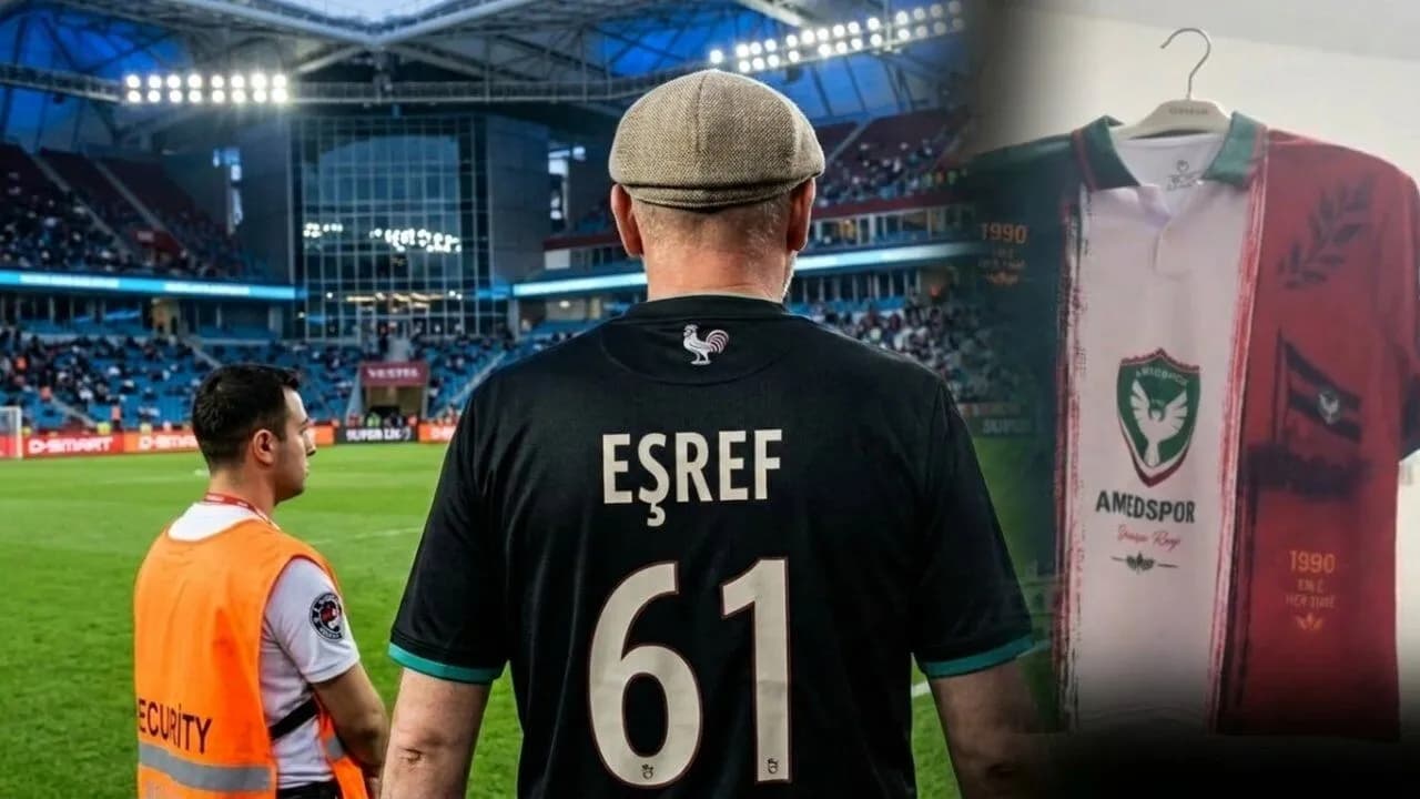 Trabzonlu Eşref Saral Diyarbakır’da 1.500 Amedspor forması dağıttı