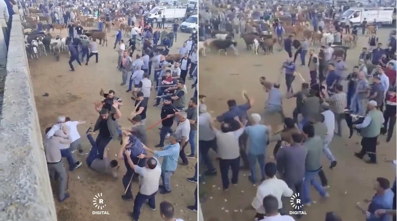 Li bazara ajelan a Amedê pevçûna bi daran, gelek birîndar hene
