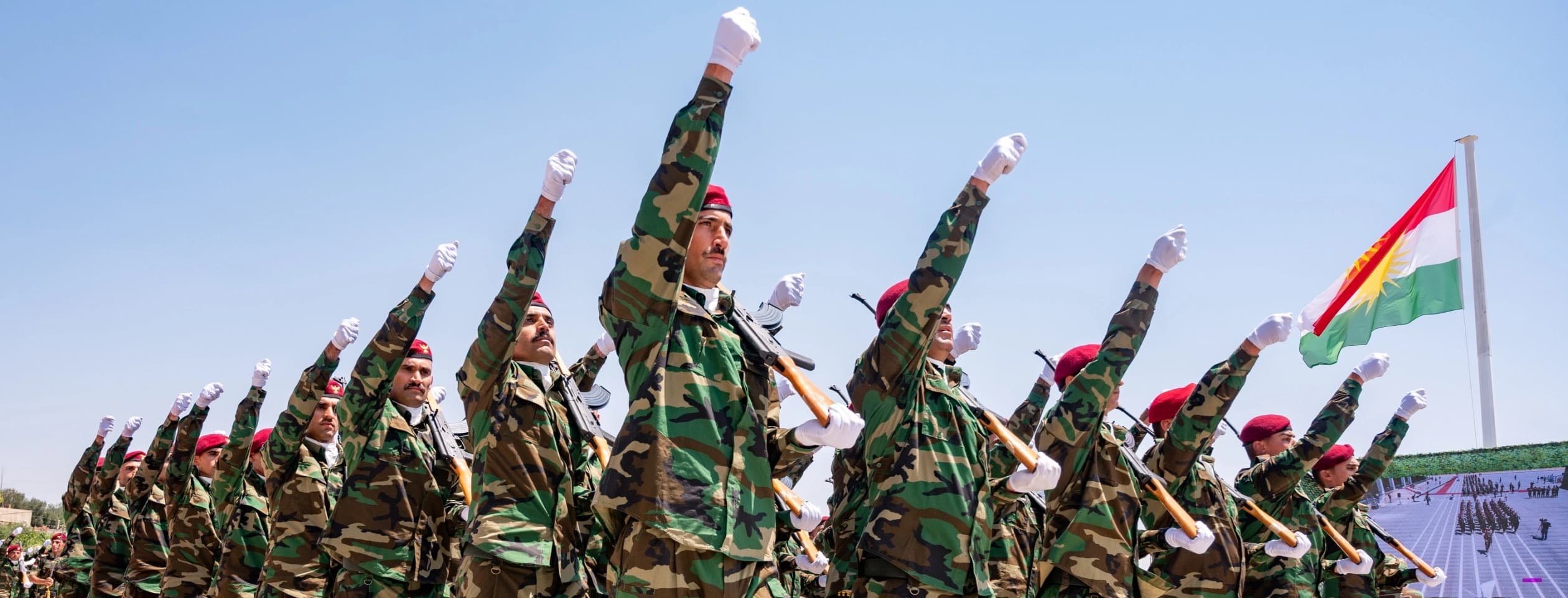 رێوڕەسمێکی دەرچوونی سەدان پێشمەرگە لە ساڵی 2023. وێنە: بڵند تاهیر - رووداو