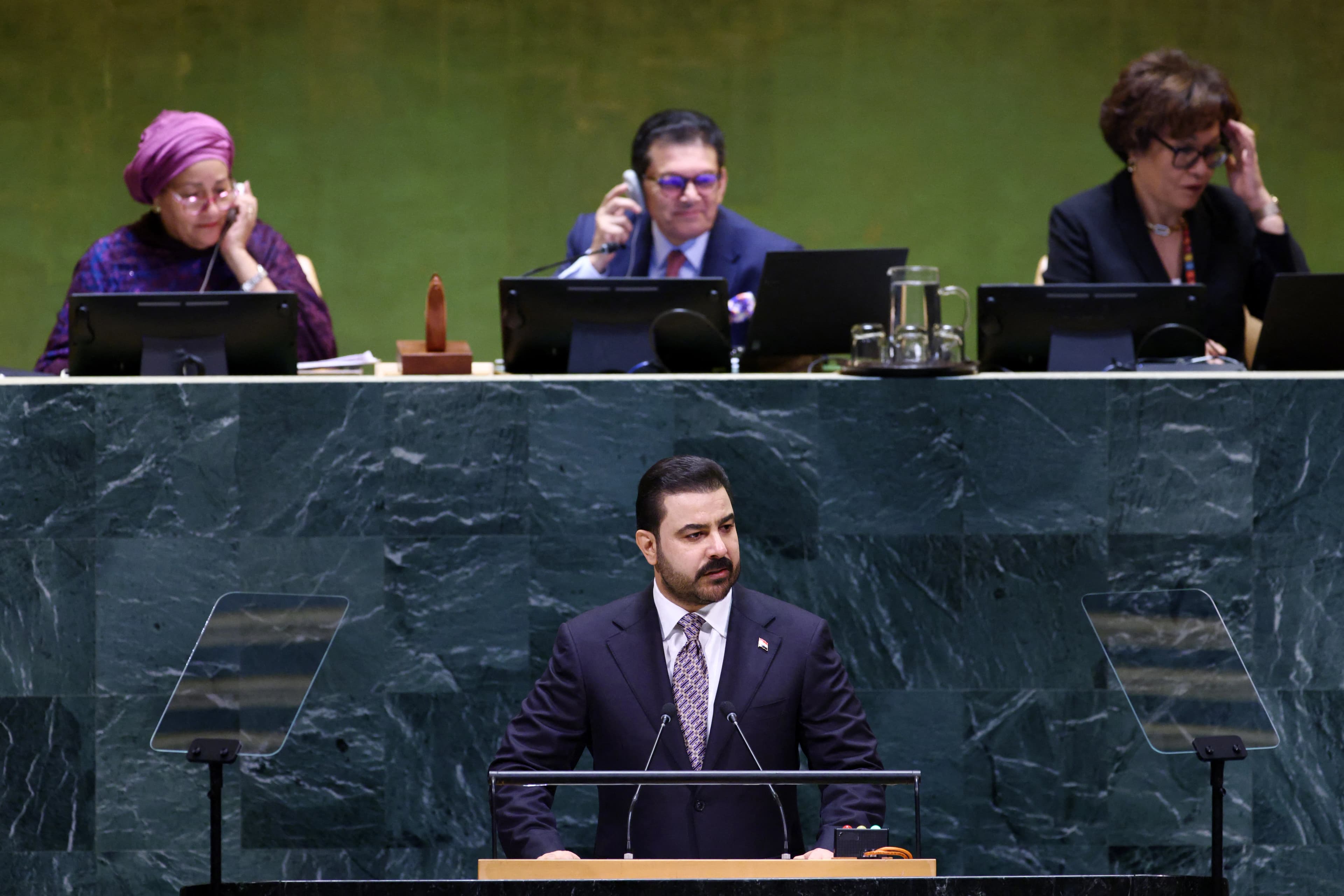 سەرۆکوەزیرانی عێراق لەنەتەوە یەکگرتووەکان: دەمانەوێت چەک تەنیا بەدەست دەوڵەتەوە بێت