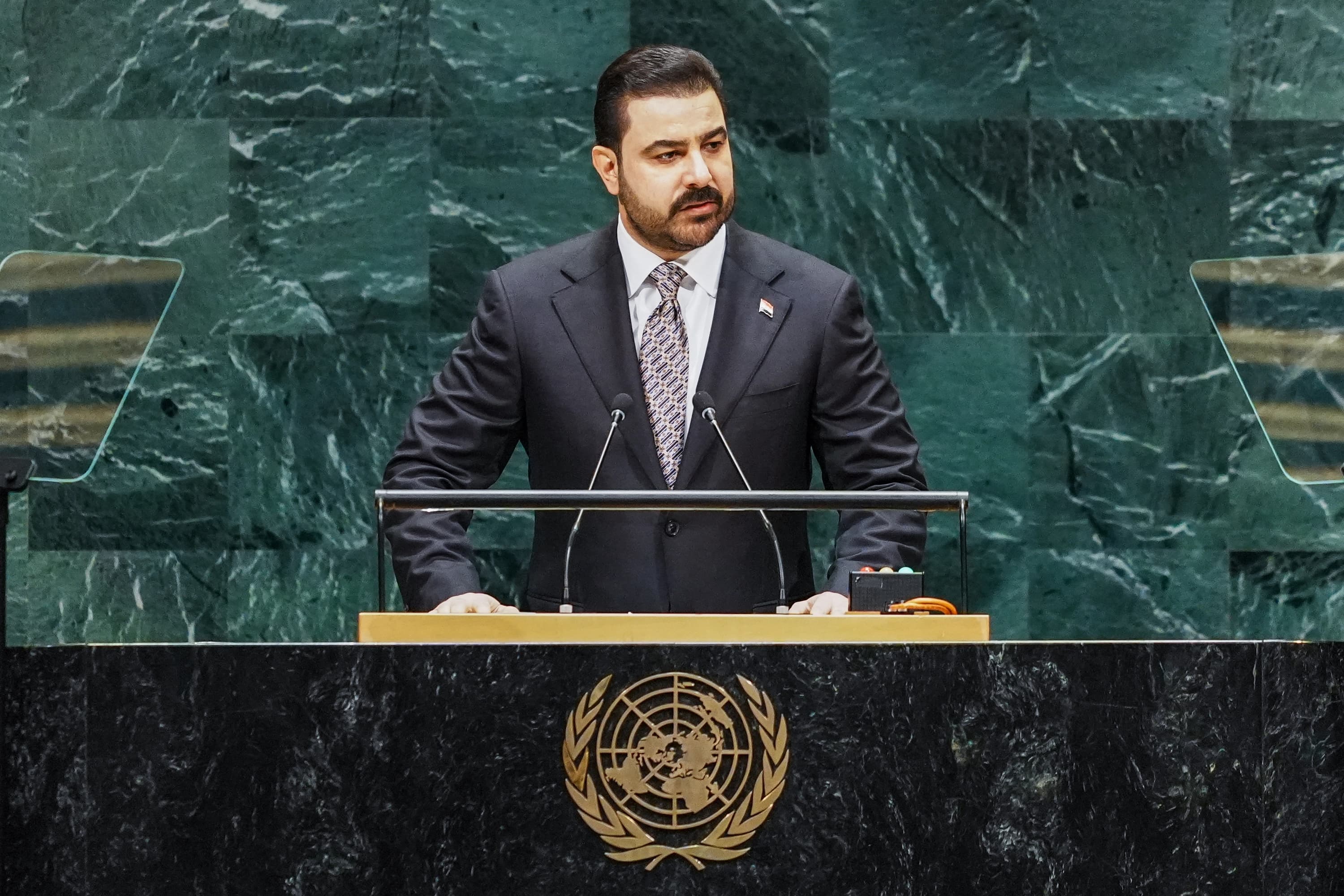 Iraqi premier pledges reforms, security shift at UN assembly