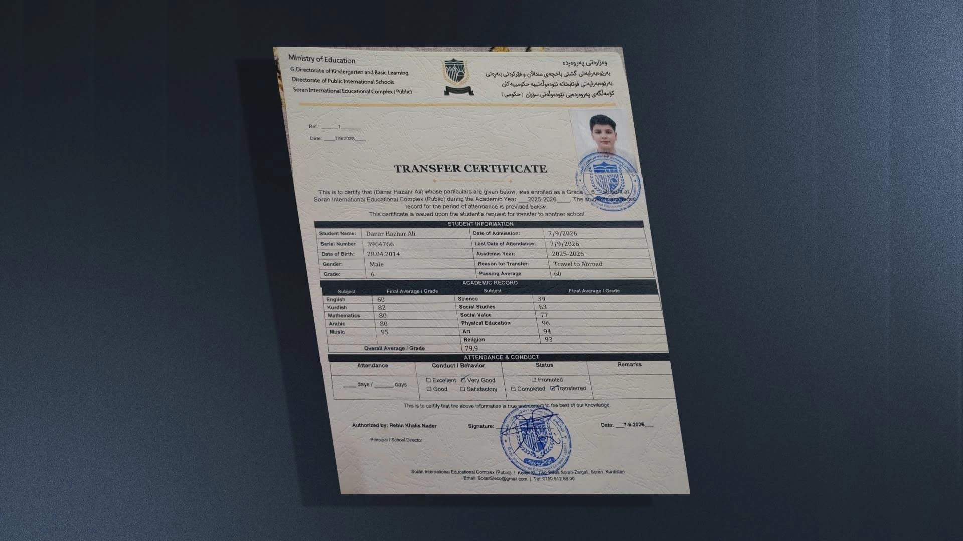 کێشەی بڕوانامەی قوتابخانەی نێودەوڵەتیی سۆران چارەسەر دەکرێ