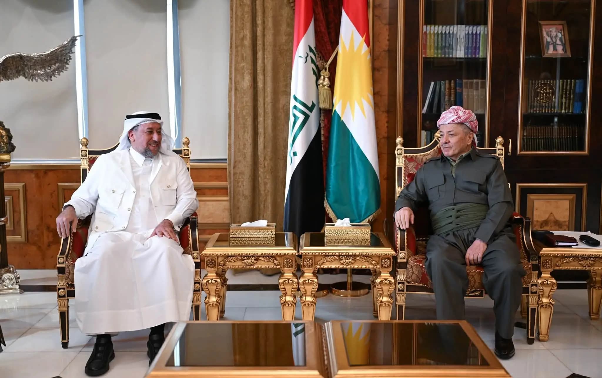 Başkan Barzani, Hamis Hançer ile bir araya geldi: Koalisyon sonrası Irak ele alındı