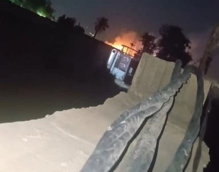 لە بەغدا ئاگر لە کۆگەی چەکی گرووپێکی چەکدار کەوتەوە