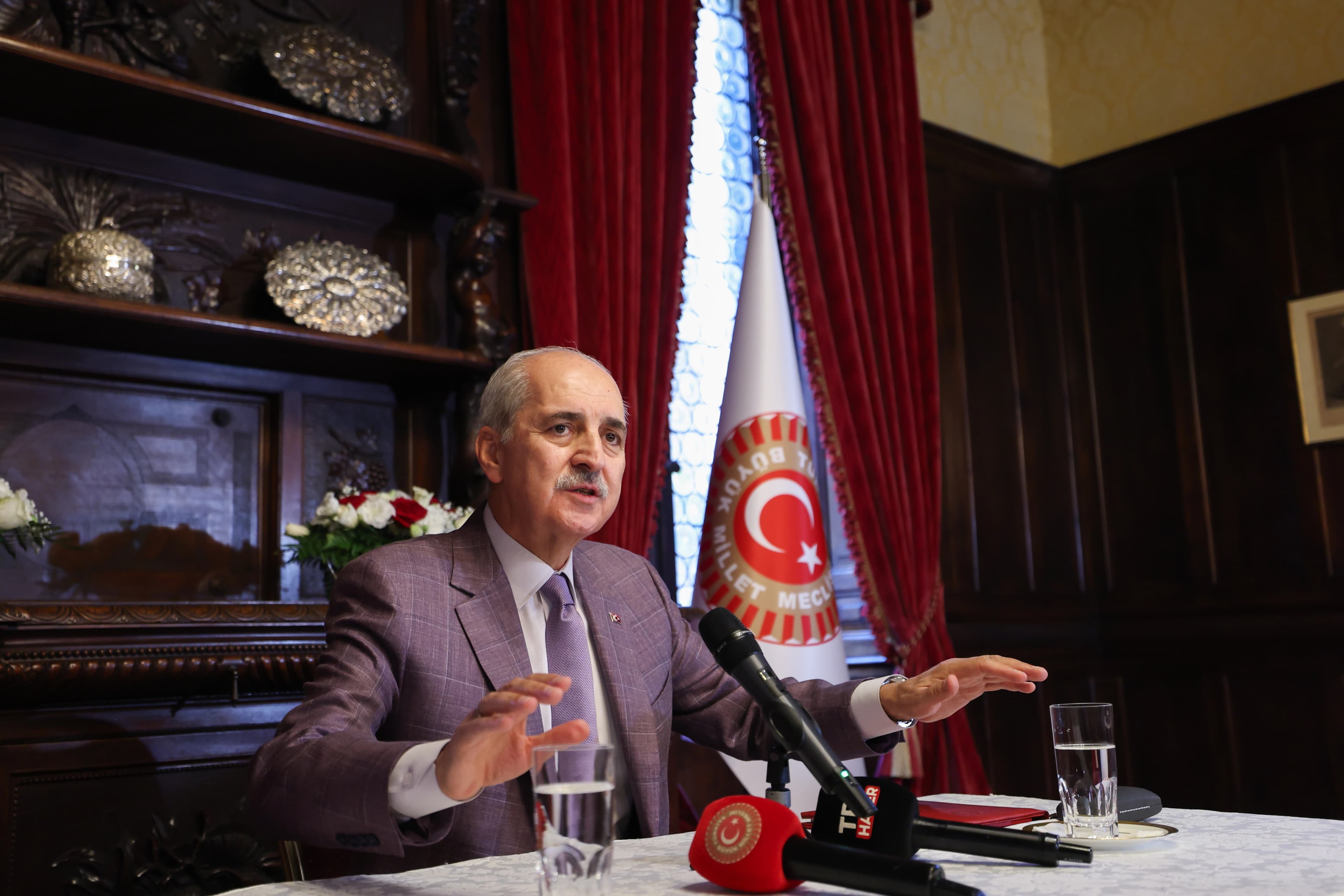 Kurtulmuş: PKK silah bırakmazsa çerçeve yasa uygulamaya konulmayacak
