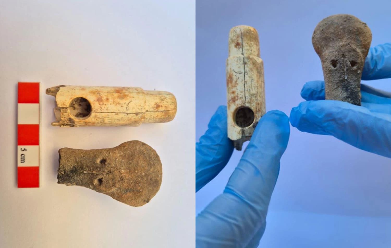 Troya kazılarında yaklaşık 2 bin 800 yıllık kemik flüt ile 4 bin 500 yıllık insan biçimli bir idol başı gün ışığına çıkarıldı.