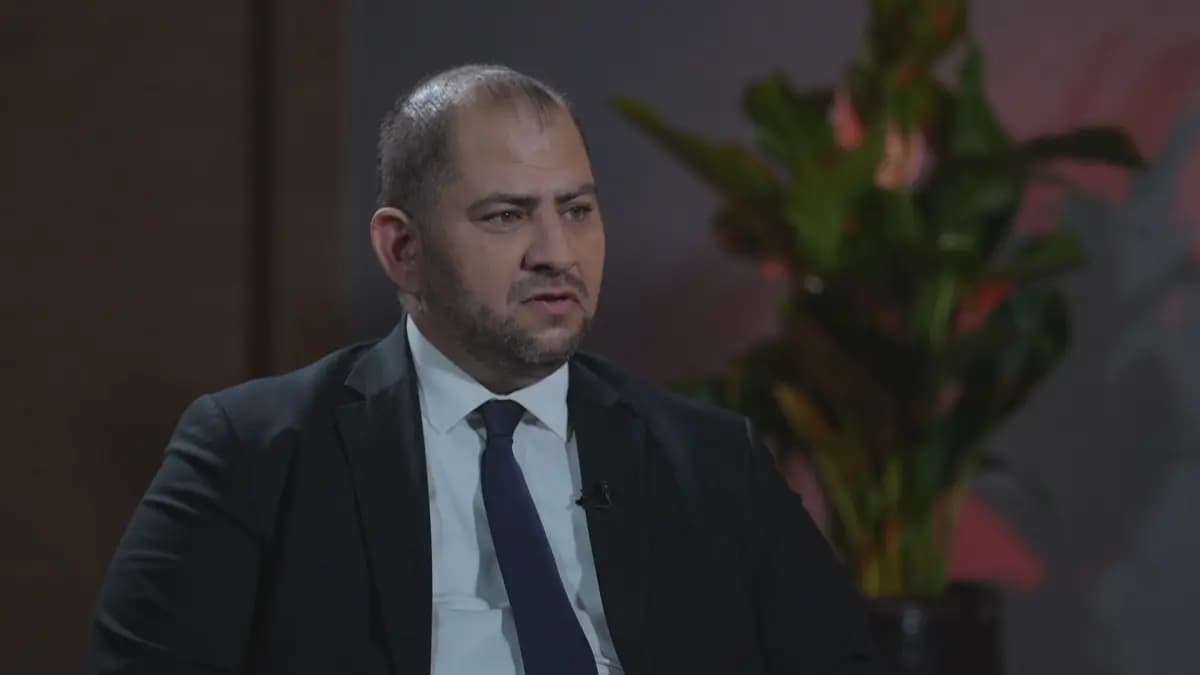 Ammar Kahf, head of the Omran Center for Strategic Studies, speaking to Rudaw in Erbil on October 14, 2026.