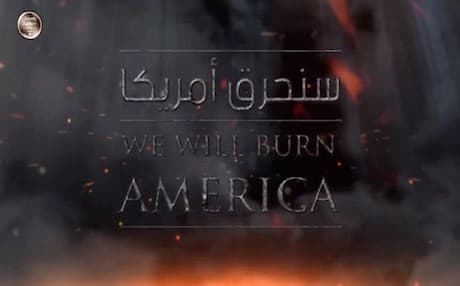 A frame shot from the new ISIS video.
