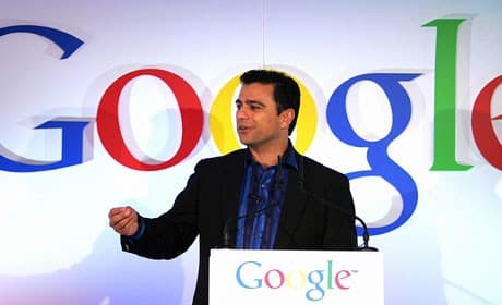 Newly designated Twitter exec Omid Kordestani while at Google. AFP photo.