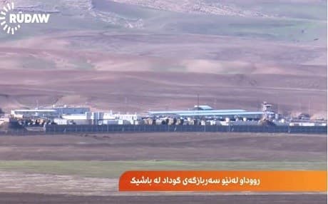 Bashiq base in northern Iraq. Photo: Rudaw video