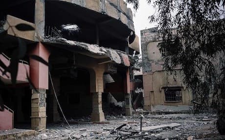 Destruction at Mosul University. Photo: Rudaw