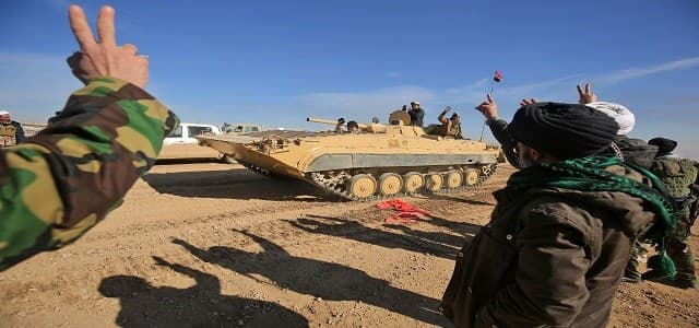 VIDEO: Albu Saif village on Monday, south of Mosul.