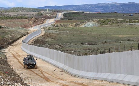 Turkey completed construction of a 556-kilometer section of its border wall in late April. Photo: AA