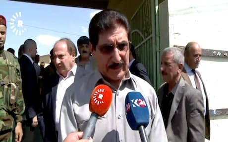 Secretary of the Kurdistan Democratic Party (KDP) Politburo Fazil Mirani. Photo: Rudaw video