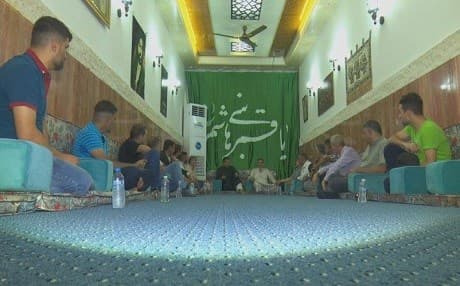 Faili Kurds meet at Sheikh Tahsen Faili’s meeting room, dewakhan in Kurdish, in Baghdad. Photo: Rudaw video