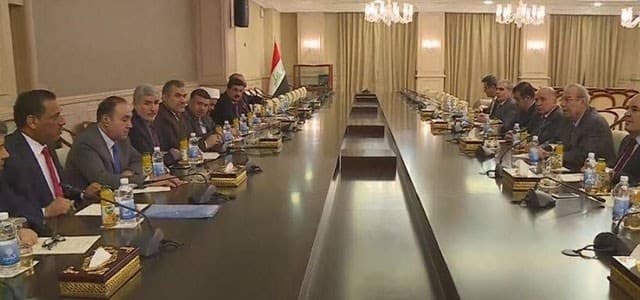 The Kurdistan referendum delegation in a meeting with the Shiite National Alliance in Baghdad. Photo: Rudaw video