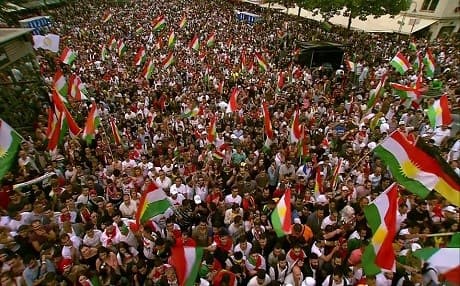 Kurds in diaspora rally in support of the September 25 independence referendum in Cologne, Germany. Photo: Rudaw