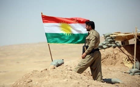 A Peshmerga soldier stands watch in the fight against ISIS. File photo: Rudaw