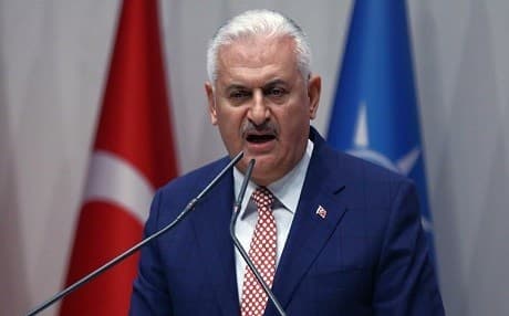 Turkish Prime Minister Binali Yildirim. AP file photo.