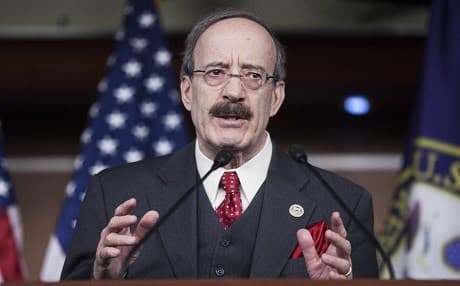 US Congressman Eliot L. Engel from New York delivers remarks in the capitol. Photo: Zach Gibson | AFP