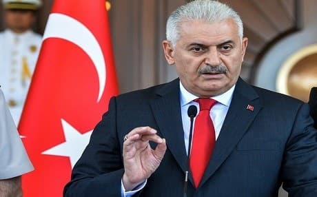 Turkish Prime Minister Binali Yildirim. AP file photo.