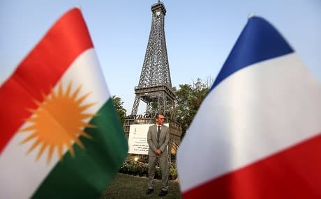 Kurdistan and France enjoy historical relations that go back decades and were strengthened under former French president Francois Hollande. File photo: AFP/Safin Hamed