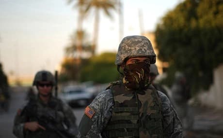 سەربازی ئەمریکی لە عێراق وێنە ئەرشیڤ Spencer Platt/Getty Images