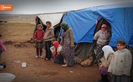 Yezidi refugee on Mount Shingal.