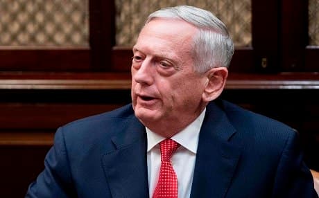 US Secretary of Defense James Mattis speaks at the White House in November. File photo: Jim Watson | AFP