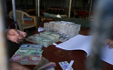 Kurdish and Iraqi officials on Monday, January 29, 2018 reported that the Iraqi government transferred $210 million to the office of the Central Bank of Iraq in Erbil. Photo: Rudaw