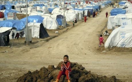 The Kurdistan Region is hosting nearly 275,000 refugees, the majority of whom are from Syria, and 1.19 million displaced Iraqis, as of the end of 2017. AP file photo of Domiz camp in Duhok