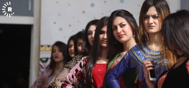 Women in Sulaimani celebrate International Women's Day and Kurdish Clothing Day on March 8, 2018. Photo: Sartep Othman | Rudaw