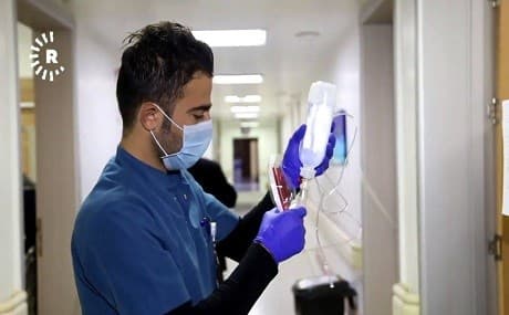 Health department workers are striking against the KRG's salary saving system. File photo: Rudaw