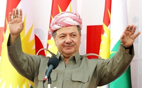 File photo shows former Kurdish President Masoud Barzani during a rally in support of the Kurdish referendum held on September 25, 2017. File photo: AFP/Safeen Hamid