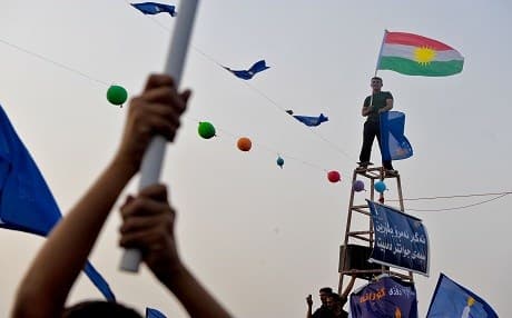 Gorran supporters rally ahead of the Kurdistan's Region's parliamentary elections in 2009. File photo: Rudaw