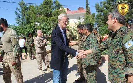 US officials visited Manbij last week. Photo: Manbij Military Council