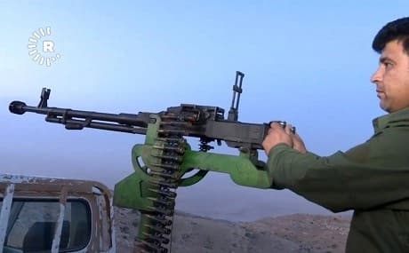The joint Peshmerga-ISF operation against ISIS on Mount Qarachogh was completed on Monday night. Photo: Rudaw video