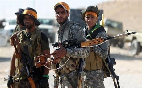 Shiite fighters of the Popular Mobilization Forces (Hashd al-Shaabi). AFP File Photo.